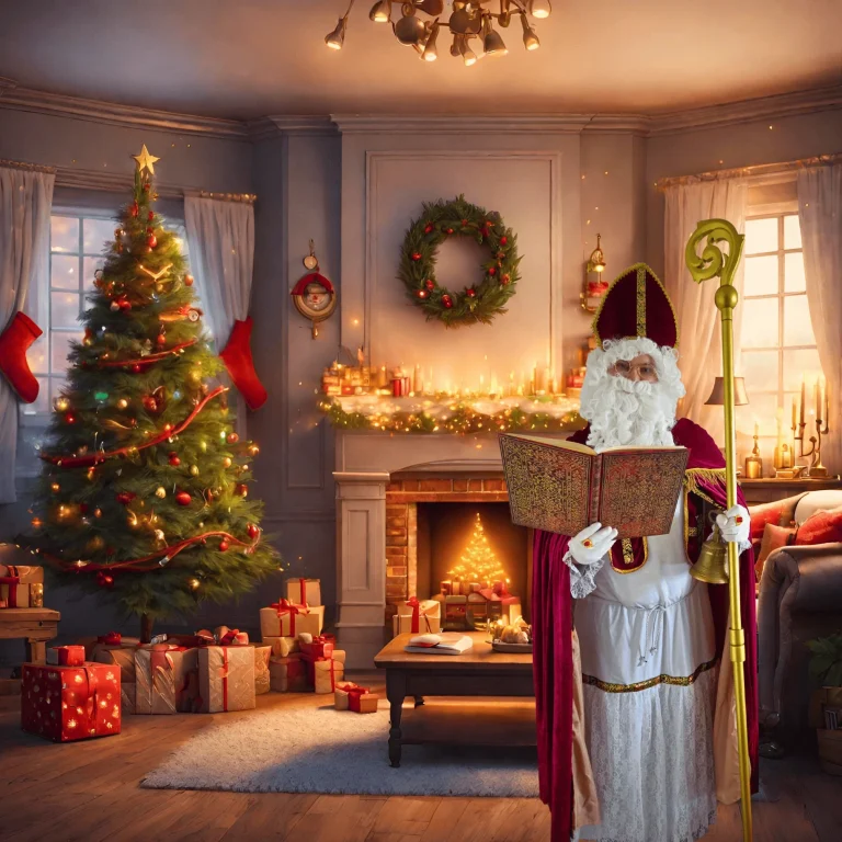 Nikolaus besuch in Augsburg Nikolaus in traditioneller Kleidung besucht Kinder auf Vereinsveranstaltung in Augsburg